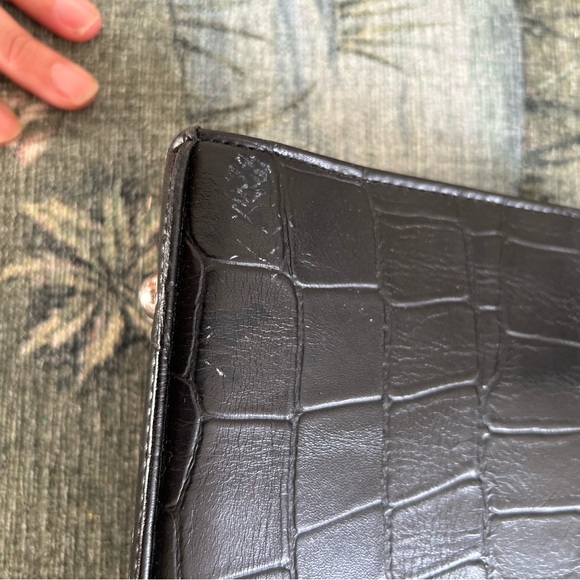 Vintage Black crocodile Gioe clutch - Picture 10 of 11